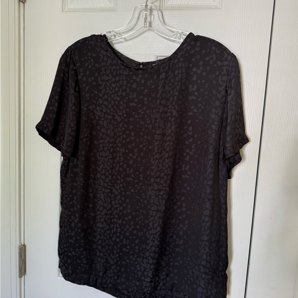 a new day Black Patterned Blouse